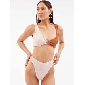 SOLD Cleonie Free People Two-Tone Bikini Set with Ring Detail